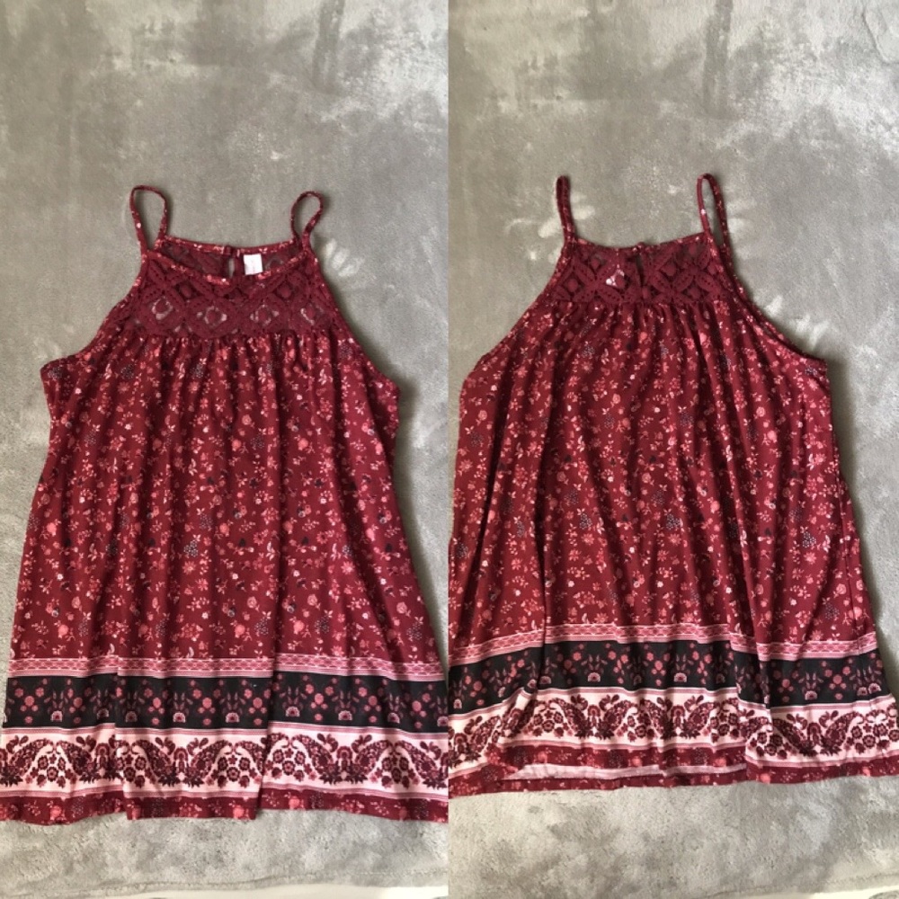 No Boundaries Spaghetti Lace Top